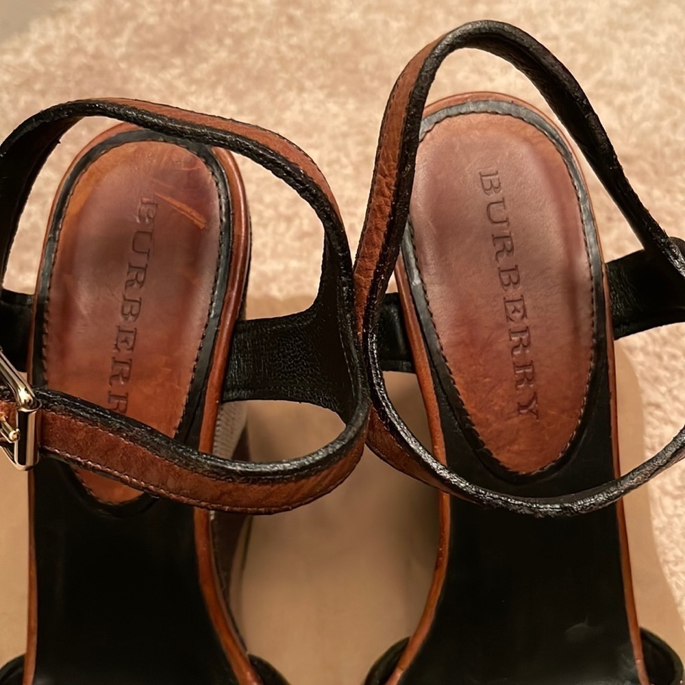 Burberry | Wedge Heel Sandals - Picture 4 of 9